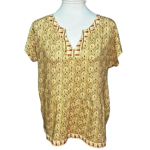 Sundance Southwestern Printed Blouse - Picture 2 of 6